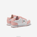 Lacoste נעלי ספורט סינתטיות של שותף DZ4D0D3311 לבן וורוד b53 זוטרים - Image 3