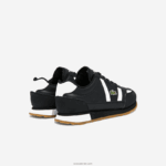 Lacoste נעלי ספורט סינתטיות של שותף DZ4D0D3318 שחור ולבן 312 זוטרים - Image 3