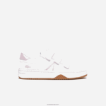 Lacoste נעלי ספורט סינתטיות l001 DZ4D0D3326 לבן וורוד b53 זוטרים
