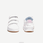 Lacoste נעלי ספורט סינתטיות l001 DZ4D0D3326 לבן וורוד b53 זוטרים - Image 3