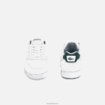 Lacoste נעלי ספורט סינתטיות t-clip DZ4D0D3115 לבן וירוק כהה 1r5 ילדים - Image 5