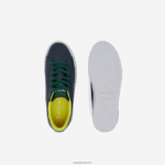 Lacoste נעלי ספורט עם עקב סינטטי של Powercourt DZ4D0D3332 נייבי וירוק 2s3 זוטרים - Image 4