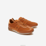 Lacoste נעלי ספורט עם עקב עם טקסטיל זוויתי DZ4D0D1800 חום לבן 2c3 גברים - Image 2