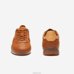 Lacoste נעלי ספורט עם עקב עם טקסטיל זוויתי DZ4D0D1800 חום לבן 2c3 גברים - Image 5