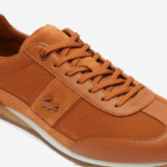 Lacoste נעלי ספורט עם עקב עם טקסטיל זוויתי DZ4D0D1800 חום לבן 2c3 גברים - Image 6