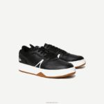 Lacoste נעלי ספורט עם עקבים מעור l001 DZ4D0D1881 שחור ולבן 454 גברים - Image 2
