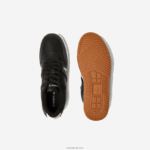 Lacoste נעלי ספורט עם עקבים מעור l001 DZ4D0D1881 שחור ולבן 454 גברים - Image 4