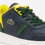 Lacoste נעלי ספורט צבעוניות סינתטיות t-clip DZ4D0D3315 נייבי וירוק 2s3 זוטרים - Image 6