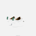 Lacoste נעלי ספורט צווארון מחורר מעור bayliss DZ4D0D1759 לבן 21 גרם גברים - Image 3