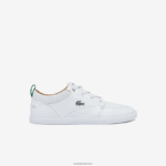 Lacoste נעלי ספורט צווארון מחורר מעור bayliss DZ4D0D1759 לבן 21 גרם גברים