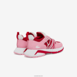 Lacoste נעלי ספורט קולורבלוק טקסטיל l003 DZ4D0D2754 ורוד ולבן f50 נשים - Image 3