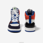 Lacoste נעלי ספורט קולורבלוק מעור בינוני l001 DZ4D0D1751 לבן & נייבי 042 גברים - Image 4
