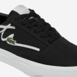 Lacoste נעלי ספורט קנבס עם תחרה לשרת DZ4D0D2716 שחור ולבן 454 נשים - Image 6