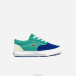 Lacoste נעלי ספורט קנבס עם תחרה לשרת DZ4D0D2976 כחול ירוק bg3 תינוקות