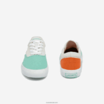 Lacoste נעלי ספורט קנבס עם תחרה לשרת DZ4D0D3263 טורקיז לבן t66 ילדים - Image 5