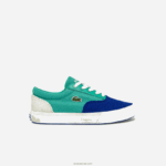 Lacoste נעלי ספורט קנבס עם תחרה לשרת DZ4D0D3264 כחול ירוק bg3 ילדים