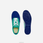 Lacoste נעלי ספורט קנבס עם תחרה לשרת DZ4D0D3264 כחול ירוק bg3 ילדים - Image 4