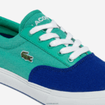 Lacoste נעלי ספורט קנבס עם תחרה לשרת DZ4D0D3264 כחול ירוק bg3 ילדים - Image 6