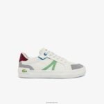Lacoste נעלי ספורט קנבס l004 DZ4D0D2755 לבן וירוק בהיר 2l6 נשים