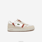 Lacoste נעלי ספורט רולנד-גארוס בקליפס DZ4D0D2746 לבן וחום 385 נשים