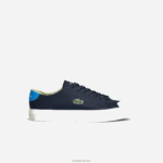Lacoste נעלי ספורט gripshot מעור וזמש DZ4D0D1899 נייבי ואוף לבן j18 גברים