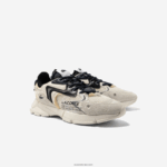 Lacoste נעלי ספורט l003 neo טקסטיל DZ4D0D1694 לבן שחור 2g9 גברים - Image 2