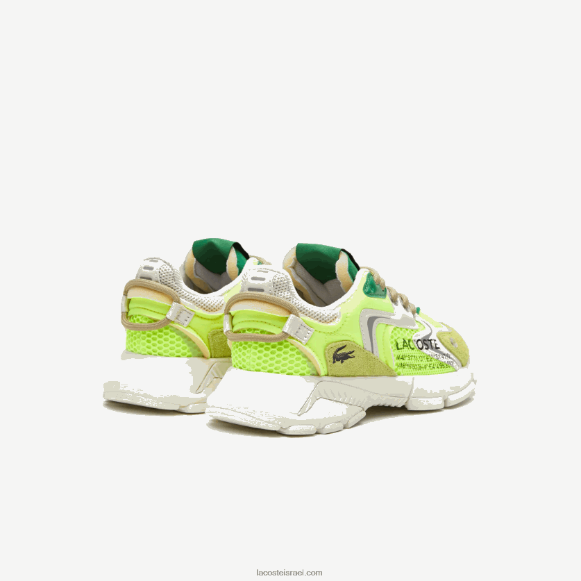 Lacoste נעלי ספורט l003 neo טקסטיל DZ4D0D1696 צהוב ולבן y21 גברים - Image 3