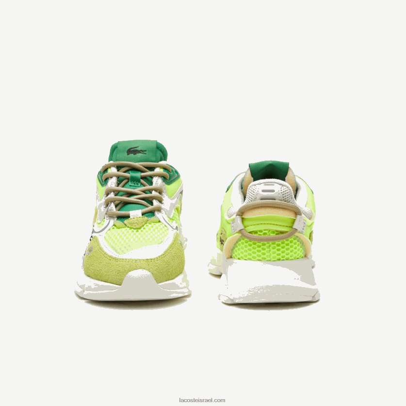 Lacoste נעלי ספורט l003 neo טקסטיל DZ4D0D1696 צהוב ולבן y21 גברים - Image 5