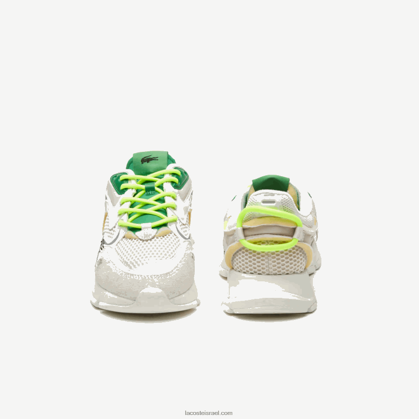 Lacoste נעלי ספורט l003 neo טקסטיל DZ4D0D1698 לבן ירוק wg1 גברים - Image 5