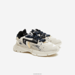 Lacoste נעלי ספורט l003 neo טקסטיל DZ4D0D2678 לבן שחור 2g9 נשים - Image 2