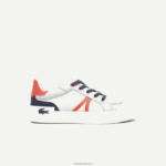 Lacoste נעלי ספורט l004 מטקסטיל DZ4D0D3061 אדום אפור בהיר 15c ילדים