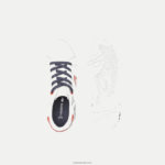 Lacoste נעלי ספורט l004 מטקסטיל DZ4D0D3061 אדום אפור בהיר 15c ילדים - Image 4