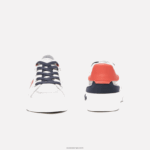 Lacoste נעלי ספורט l004 מטקסטיל DZ4D0D3061 אדום אפור בהיר 15c ילדים - Image 5