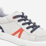 Lacoste נעלי ספורט l004 מטקסטיל DZ4D0D3061 אדום אפור בהיר 15c ילדים - Image 6
