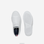 Lacoste נעלי ספורט tricolor la piquee טקסטיל DZ4D0D3304 לבן/צי ואדום 407 ילדים - Image 4