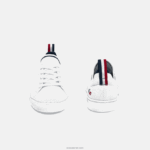 Lacoste נעלי ספורט tricolor la piquee טקסטיל DZ4D0D3304 לבן/צי ואדום 407 ילדים - Image 5