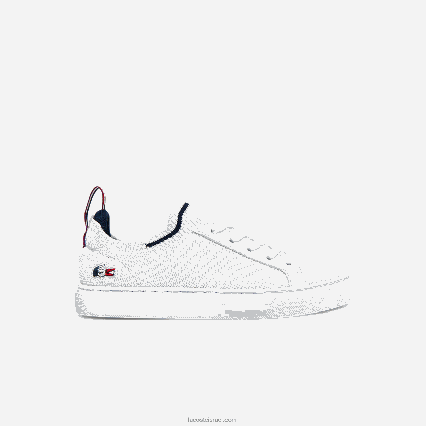Lacoste נעלי ספורט tricolor la piquee טקסטיל DZ4D0D3304 לבן/צי ואדום 407 ילדים - Image 1