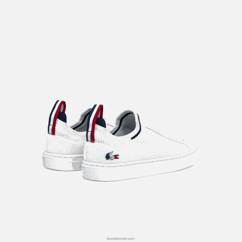 Lacoste נעלי ספורט tricolor la piquee טקסטיל DZ4D0D3317 לבן/צי ואדום 407 זוטרים - Image 3
