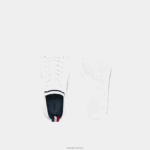 Lacoste נעלי ספורט tricolor la piquee טקסטיל DZ4D0D3317 לבן/צי ואדום 407 זוטרים - Image 4