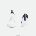 Lacoste נעלי ספורט tricolor la piquee טקסטיל DZ4D0D3317 לבן/צי ואדום 407 זוטרים - Image 5