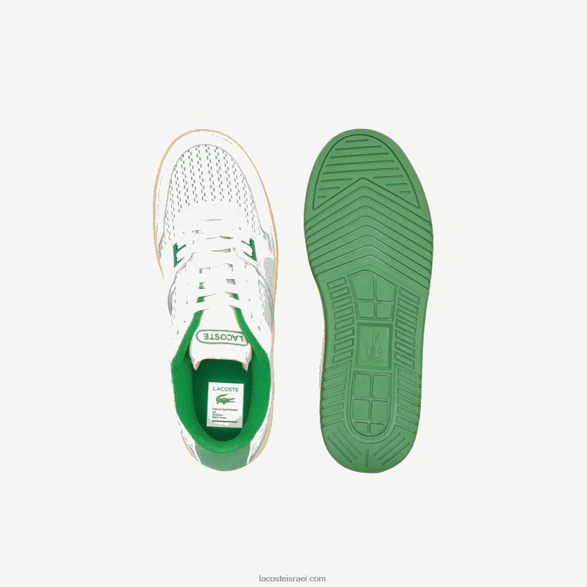 Lacoste נעלי פופ פופ עקב עור l001 DZ4D0D1745 לבן/ירוק 082 גברים - Image 4