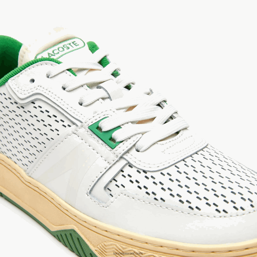 Lacoste נעלי פופ פופ עקב עור l001 DZ4D0D1745 לבן/ירוק 082 גברים - Image 6