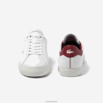 Lacoste נעלי פופ פופ עקב עור powercourt 2.0 DZ4D0D1741 לבן ואדום 286 גברים - Image 5