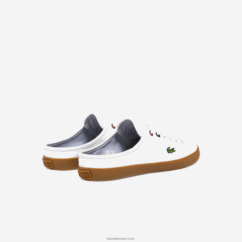 Lacoste נעלי קנבס של זיאן mule DZ4D0D2732 לבן ומסטיק y37 נשים - Image 3