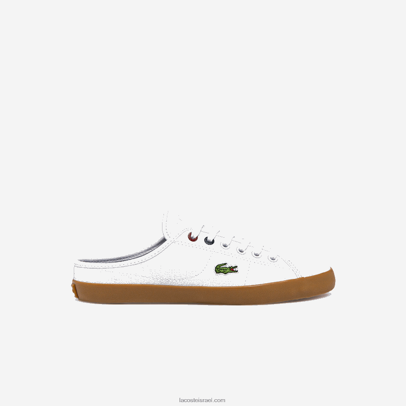 Lacoste נעלי קנבס של זיאן mule DZ4D0D2732 לבן ומסטיק y37 נשים - Image 1