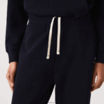 Lacoste נעלי ריצה מכותנה מעורבת DZ4D0D2413 כחול כהה 166 נשים - Image 4