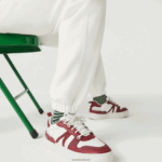 Lacoste נעלי ריצה מכותנה מעורבת DZ4D0D2551 לבן 70V נשים - Image 7