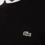 Lacoste סוודר כותנה אורגנית עם צווארון DZ4D0D1450 שחור 031 גברים - Image 6