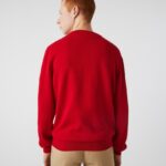 Lacoste סוודר כותנה אורגנית עם צווארון DZ4D0D1453 אדום 240 גברים - Image 2