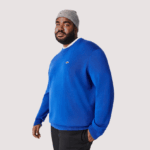 Lacoste סוודר כותנה אורגנית עם צווארון DZ4D0D1491 כחול k1q גברים - Image 10